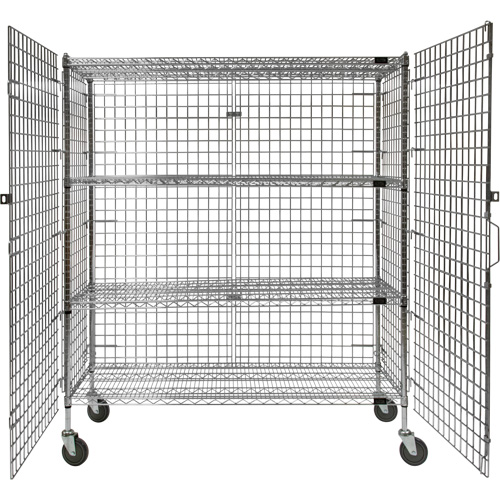 RN805 Chariot de s&eacute;curit&eacute;, Chrom&eacute;, 60" x 69" x 24", Capacit&eacute; 500 lb