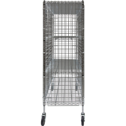 RN805 Chariot de s&eacute;curit&eacute;, Chrom&eacute;, 60" x 69" x 24", Capacit&eacute; 500 lb