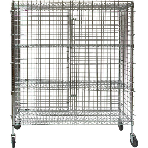 RN805 Chariot de s&eacute;curit&eacute;, Chrom&eacute;, 60" x 69" x 24", Capacit&eacute; 500 lb