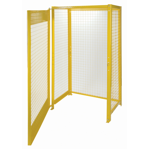 SAF837 Armoires pour cylindres &agrave; gaz, nbre de bouteilles: 10, 44" , 30" , 74" , Jaune