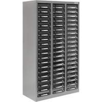 CA890 Casiers pour pi&egrave;ces KPC-300, Acier galvanis&eacute;, 60 tiroirs, 21-3/10" x 10-2/5" x 36-9/10", Gris