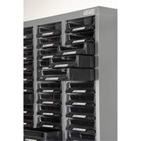 CA890 Casiers pour pi&egrave;ces KPC-300, Acier galvanis&eacute;, 60 tiroirs, 21-3/10" x 10-2/5" x 36-9/10", Gris