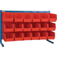 CB155 Rayonnage &agrave; persienne avec bacs, 18 bacs, 36" la x 8-1/4" p x 22" h