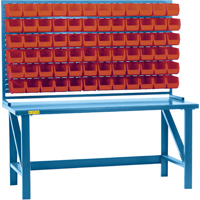 CB185 Rayonnage &agrave; persienne avec bacs, 36 bacs, 72" la x 15" p x 40" h