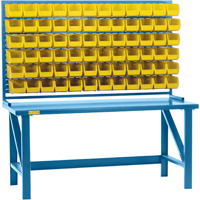 CB186 Rayonnage &agrave; persienne avec bacs, 36 bacs, 72" la x 15" p x 40" h