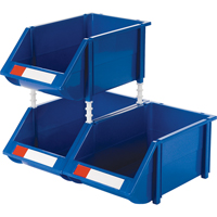 CB264 Bac empilable & &agrave; suspendre, 8-3/16" la, 6-3/16" h x 14" p, Bleu