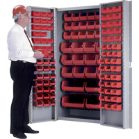 Deep-Door Combination Cabinet, 38" W x 24" D x 72" H, 36 Shelves CB444 | KLETON