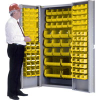Deep-Door Combination Cabinet, 38" W x 24" D x 72" H, 36 Shelves CB445 | KLETON