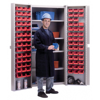Deep-Door Combination Cabinet, 38" W x 24" D x 72" H, 4 Shelves CB477 | KLETON