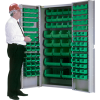 CB691 Deep-Door Combination Cabinet, 38" W x 24" D x 72" H, 36 Shelves