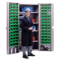 CB693 Deep-Door Combination Cabinet, 38" W x 24" D x 72" H, 4 Shelves