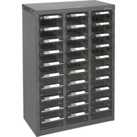 CF319 Casiers pour pi&egrave;ces KPC-700, Acier galvanis&eacute;, 30 tiroirs, 17-1/2" x 8-7/10" x 25-3/10", Gris