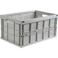 Collapsible Container, 21" L x 14" W x 10.5" H, Grey CF326 | KLETON