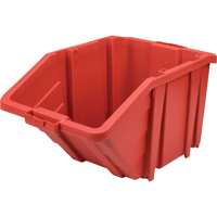 CF327 Bac g&eacute;ant en plastique, 15-1/2" la x 13" H x 25" p, Rouge, Capacit&eacute; 200 lb