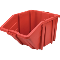 Jumbo Plastic Bin, 15-1/2" W x 13" H x 25" D, Red, 200 lbs. Capacity CF327 | KLETON
