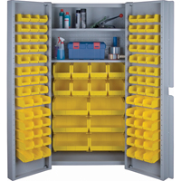 Deep Door Combination Cabinets, 38" W x 24" D x 72" H, Grey CF354 | KLETON
