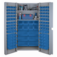 Deep Door Combination Cabinets, 38" W x 24" D x 72" H, Grey CF355 | KLETON