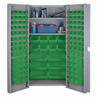 Deep Door Combination Cabinets, 38" W x 24" D x 72" H, Grey CF357 | KLETON