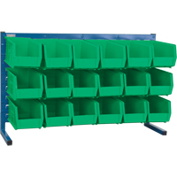 CF363 Rayonnage &agrave; persienne avec bacs, 18 bacs, 36" la x 8-1/4" p x 22" h