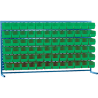 CF367 Rayonnage &agrave; persienne avec bacs, 72 bacs, 72" la x 15" p x 40" h