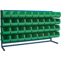 CF369 Rayonnage &agrave; persienne avec bacs, 36 bacs, 72" la x 15" p x 40" h