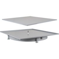 CF401 Heavy-Duty Industrial Carousel Drawer Cabinets, Steel, 27-1/2" W x 27-1/2" D x 4" H, Grey