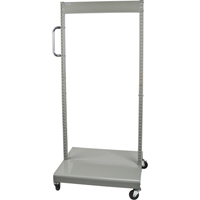 CF475 Servante mobile de bacs &agrave; plateaux inclinables - chariot seulement, &agrave; deux c&ocirc;t&eacute;s, 26-1/4" la x 22" p x 57-1/2" h