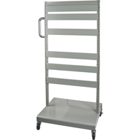 CF475 Servante mobile de bacs &agrave; plateaux inclinables - chariot seulement, &agrave; deux c&ocirc;t&eacute;s, 26-1/4" la x 22" p x 57-1/2" h