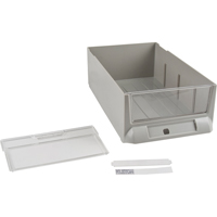 CF481 Replacement Drawer for KPC-200 Parts Cabinets, Plastic, 5-3/8" W x 9-13/16" D x 3-3/10" H, Grey