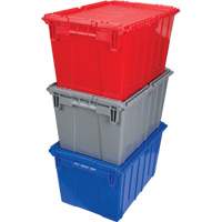 CG125 Flip Top Plastic Distribution Container, 21.65" x 15.5" x 12.5", Grey