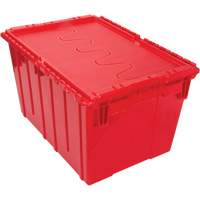 Contenant de distribution en plastique avec dessus basculant, 21,65" x 15,5" x 12,5", Rouge CG126 | KLETON