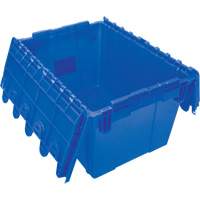 Contenant de distribution en plastique avec dessus basculant, 21,65" x 15,5" x 12,5", Bleu CG127 | KLETON