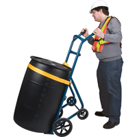 DA595 Drum Hand Truck , Steel Construction, 25 - 55 US Gal. (20 - 45 Imperial Gal.)