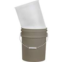 DC815 Plastic Pail Liner, 11-1/4" Dia. x 14" H, 5 US gal (4.16 imp. Gal.) Capacity