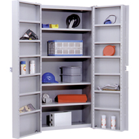 Deep Door Storage Cabinet, 38" W x 24" D x 72" H, 4 Shelves FB024 | KLETON