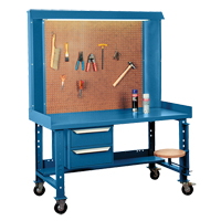 Maxi-Bench Workstation, Steel/Wood Surface, 60" W x 30" D x 76" H FF069 | KLETON