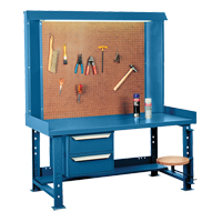 Maxi-Bench Workstation, Steel/Wood Surface, 60" W x 30" D x 70" H FF072 | KLETON