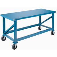Extra Heavy-Duty Workbenches - All-Welded Benches, Steel Surface FH465 | KLETON