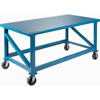 Extra Heavy-Duty Workbenches - All-Welded Benches, Steel Surface FH466 | KLETON