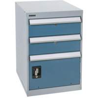 Pedestal Workbench with One Door & Two Drawers, 2 Drawers, 18" W x 21" D x 28" H FH668 | KLETON