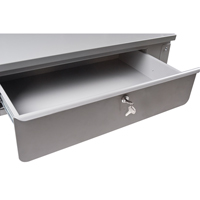 FI518 Pupitre d'atelier mural, 34-1/2" la x 28" p x 31" h, Gris