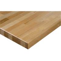 Hardwood Workbench Top, 48" W x 24" D, Square Edge, 1-1/4" Thick FM937 | KLETON