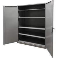 Storage Cabinet, Steel, 4 Shelves, 78" H x 48" W x 24" D, Grey FN427 | KLETON