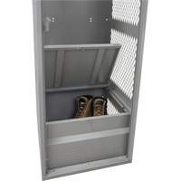 FN468 Casier pour &eacute;quipement, Acier, 24" la x 24" p x 72" h, Gris