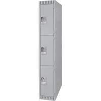 FN472 Casiers, 3 niveaux, 12" x 18" x 72", Acier, Gris, D&eacute;mont&eacute;