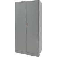 FN657 Hi-Boy Storage Cabinet, Steel, 4 Shelves, 72" H x 36" W x 18" D, Grey