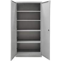 FN657 Hi-Boy Storage Cabinet, Steel, 4 Shelves, 72" H x 36" W x 18" D, Grey