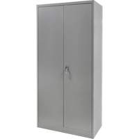 FN659 Wardrobe Storage Cabinet, Steel, 36" W x 18" D x 72" H, Grey