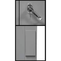 FN705 Counter-High Storage Cabinet, Steel, 2 Shelves, 42" H x 30" W x 15" D, Grey