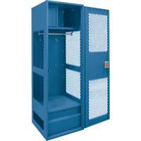 FN714 Casier pour &eacute;quipement avec porte, Acier, 24" la x 18" p x 72" h, Bleu fonc&eacute;